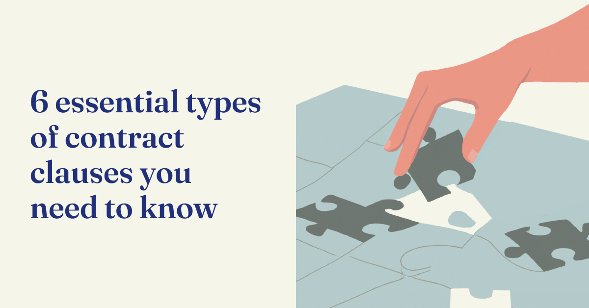 6 essential types of contract clauses you need to know